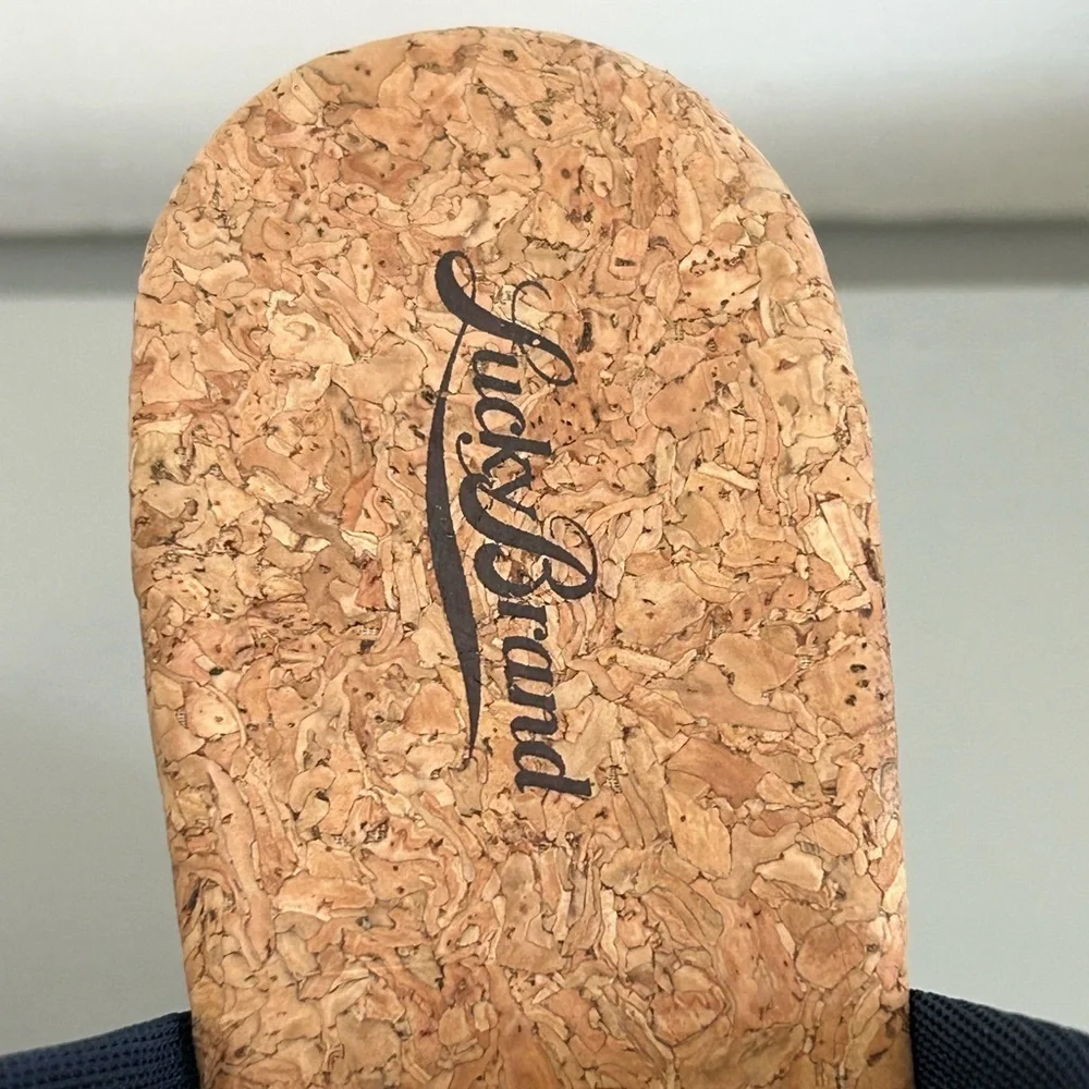 Lucky Brand Blue Marilyn‎ Cork  Wedge Sandal